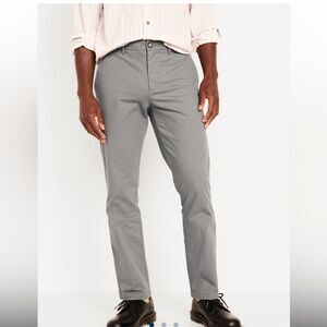 NWT Old Navy Chinos Ultimate Slim Pants Gray Men’s 32x30 Casual Classic Office